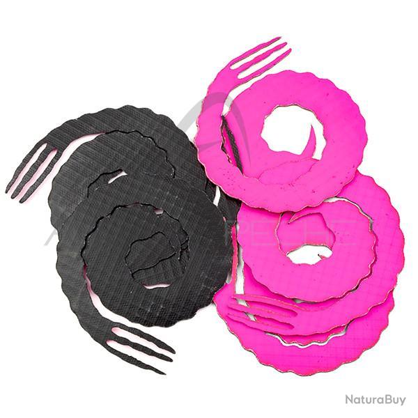 Queue Forked bling medium Noir/fluo rose