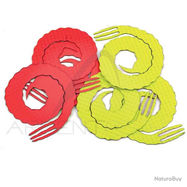 Queue Forked bling big game Fluo rouge/fluo jaune