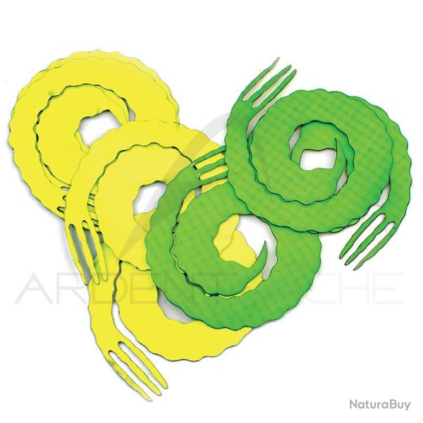 Queue Forked bling big game Fluo vert/fluo jaune