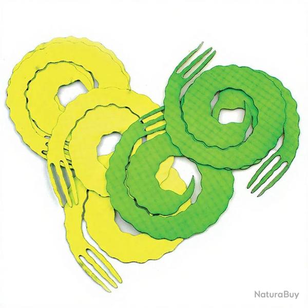 Queue Forked bling big game Fluo vert/fluo jaune