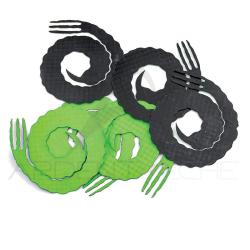 Queue Forked bling big game Noir/fluo chartreuse