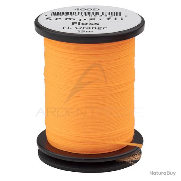 Fils de montage polyfloss SEMPERFLI 400D fluo orange
