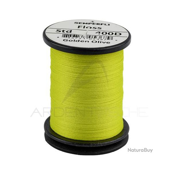 Fils de montage polyfloss SEMPERFLI 400D golden olive