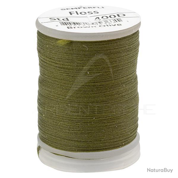 Fils de montage polyfloss SEMPERFLI 400D marron olive