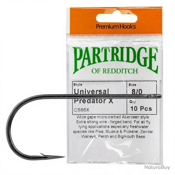 Hame�on mouche PARTRIDGE Universal Predator X CS86X H8/0