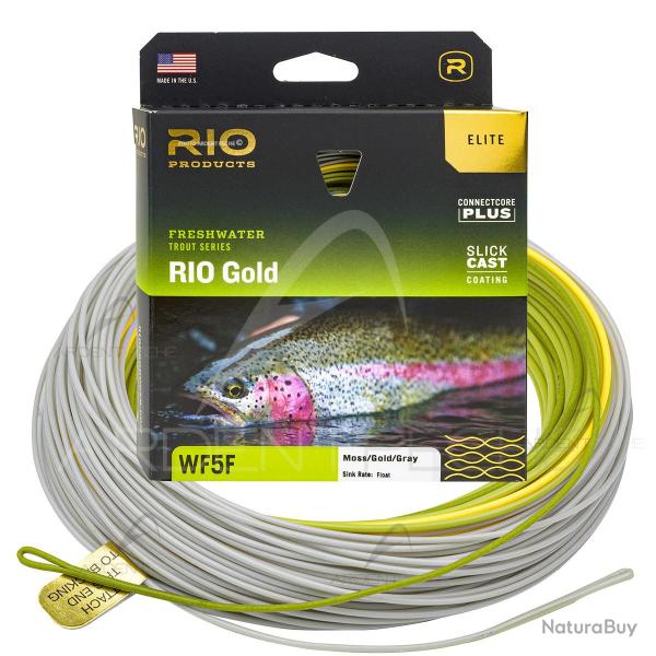 Soie RIO ELITE GOLD WF6F