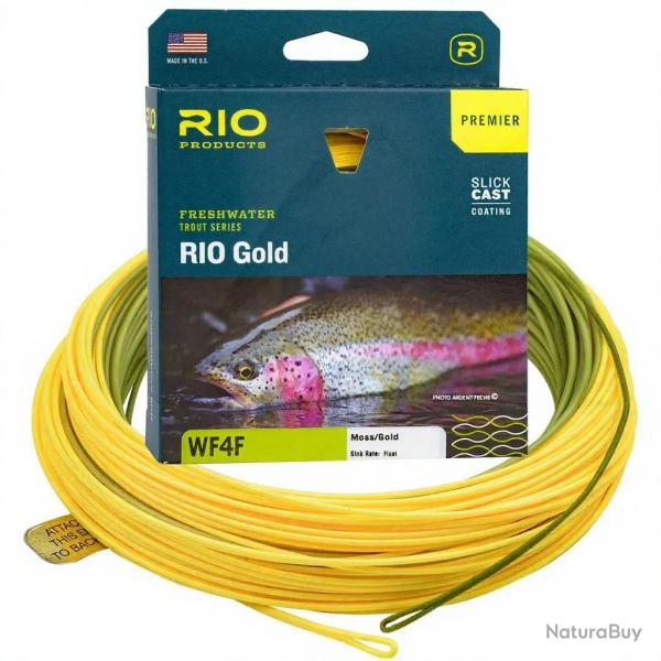 Soie RIO PREMIER GOLD jaune/olive WF7F