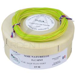 Soie Naturelle Peche &agrave; Soie Parall&egrave;le (15m) Fluo vert SP SP3