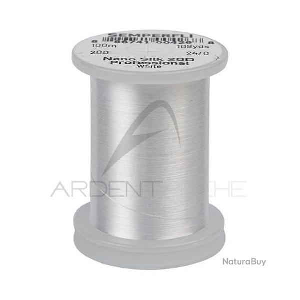 Fils de montage Semperfli Nano Silk Pro 24/0 Blanc