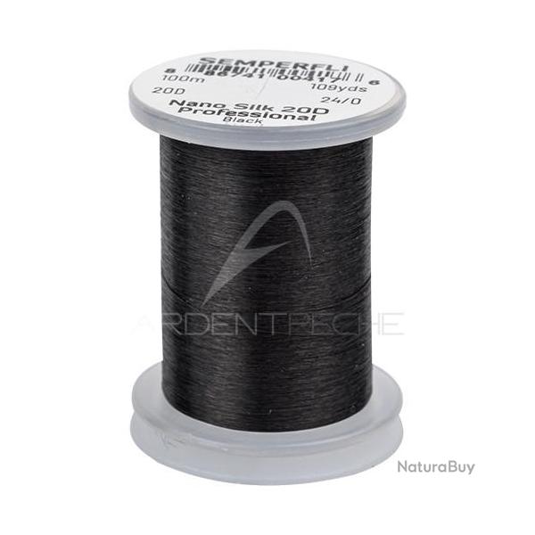 Fils de montage Semperfli Nano Silk Pro 24/0 Noir