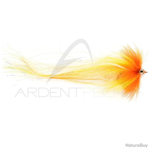 Mouche brochet Pike Yellow orange 6/0