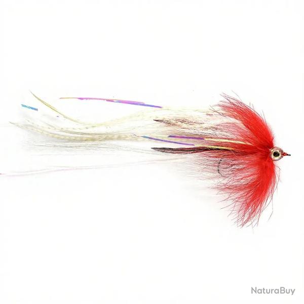 Mouche brochet Pike red white 6/0 6/0