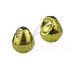 Bille tungst&egrave;ne OFF Bead M&eacute;tallique olive 3.3 mm