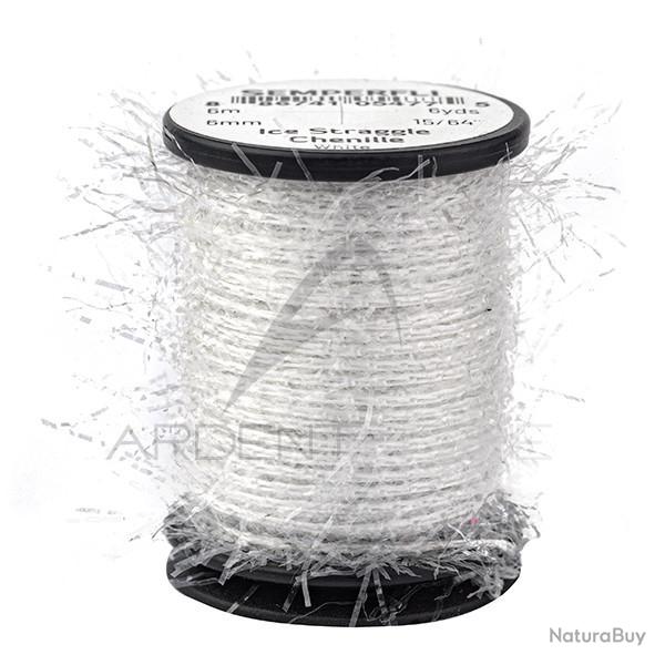 Chenille Ice Straggle Blanc