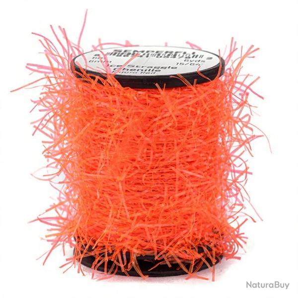 Chenille Ice Straggle Fluo Rouge