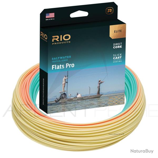 Soie RIO ELITE Flats Pro Bleu/orange/sable Flottante WF12F