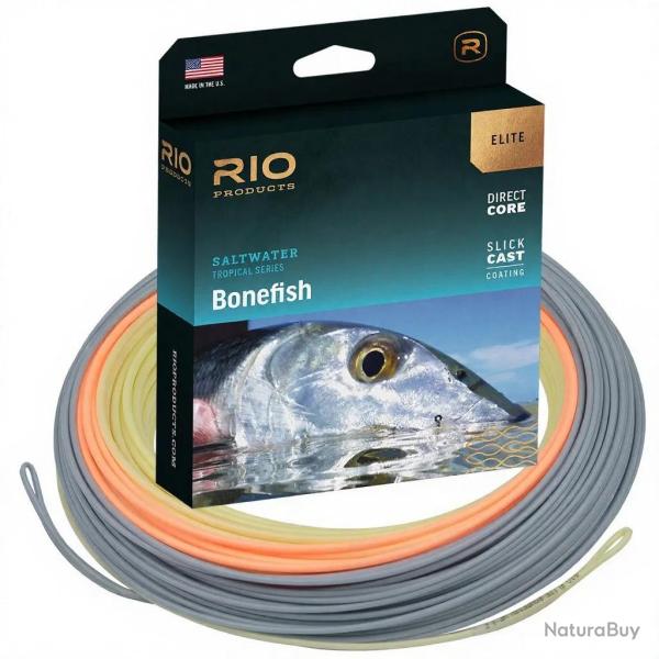 Soie RIO ELITE Bonefish Sand/Orange WF6F