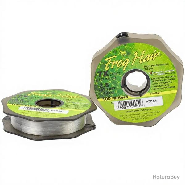 Fils nylon FROG HAIR (100m) 5X 0,152 mm