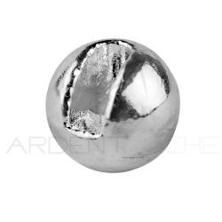 Bille tungst&egrave;ne fendues ECO argent 2.5mm