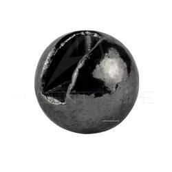 Bille tungst&egrave;ne fendues ECO noir nickel&eacute; 2.5mm