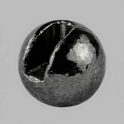 Bille tungst&egrave;ne fendues ECO noir nickel&eacute; 3.5mm
