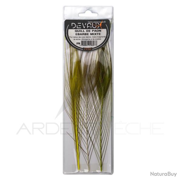 Quills de paon �barb�s DEVAUX assortiment