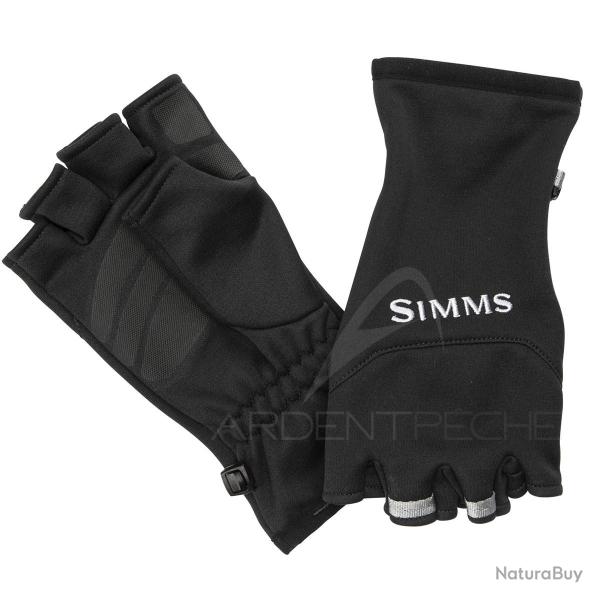 Gants SIMMS Freestone Half Finger Black XXL