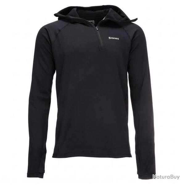 Sous v�tement SIMMS Heavyweight Baselayer Hoody Black