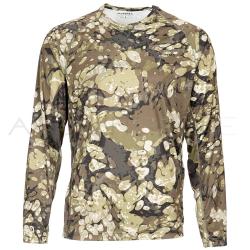 Tee shirt SIMMS Solarflex crewneck Prints riparian camo 3XL