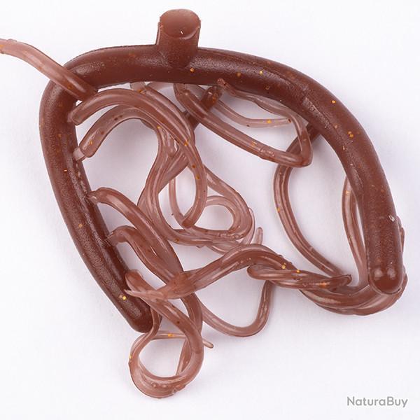 Mini Squiggle Worms Marron