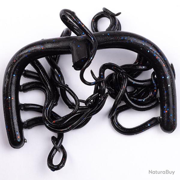Mini Squiggle Worms Noir