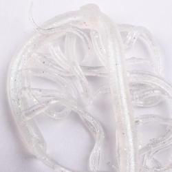 Mini Squiggle Worms UV transparent