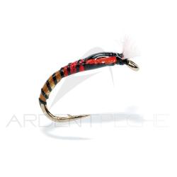Mouche FMF Chironome red neck black 996 H10
