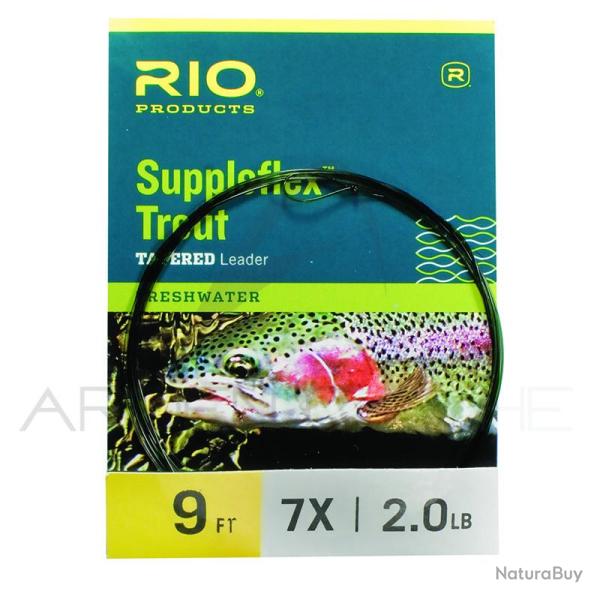 Bas de ligne RIO Suppleflex Trout 2.70m (9�) 3X