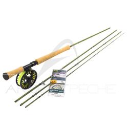 Pack Canne &agrave; mouche REDINGTON FIELD Trout Spey 11'3 soie 4 (4 brins)