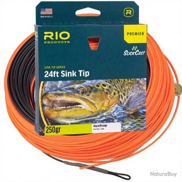 Soie RIO PREMIER flottante pointe plongeante 24ft WF6F/S 200gr