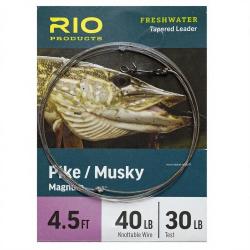 Bas de ligne RIO Pike/Musky Magnum 1,40 m 40LB