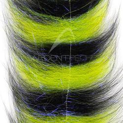 EP FIBER SOMMERLATTE'S BLEND FOXY BRUSH GRIZZLY Noir / Chartreuse