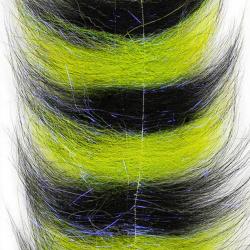 EP FIBER SOMMERLATTE'S BLEND FOXY BRUSH GRIZZLY Noir / Chartreuse