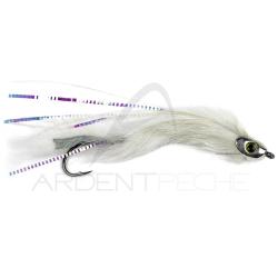 Mouche streamer brochet sandre STS RH White H2/0