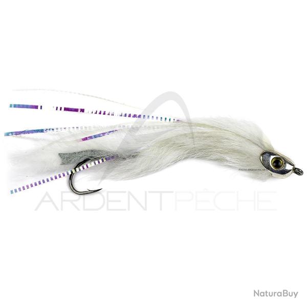 Mouche streamer brochet sandre STS RH White H2/0