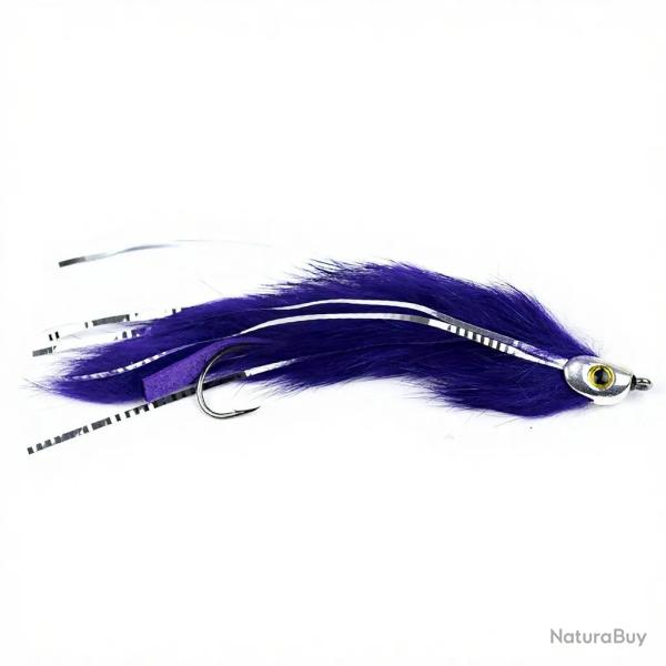 Mouche streamer brochet sandre STS RH Purple H2/0