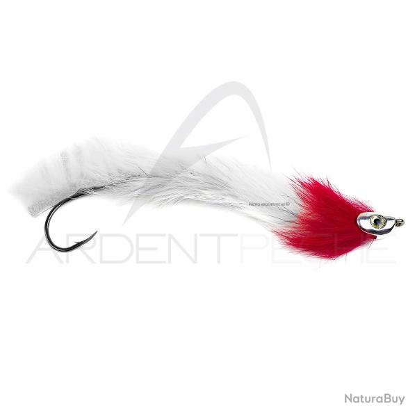 Mouche streamer brochet sandre STS RH White Red H3/0