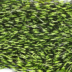 Fibres Micro Barred Voodoo Chartreuse barr&eacute; noir
