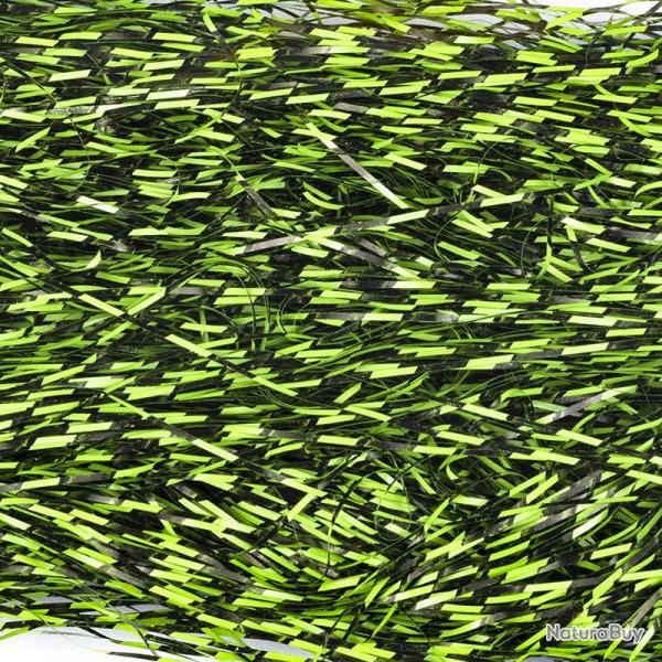 Fibres Micro Barred Voodoo Chartreuse barr� noir
