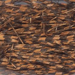 Fibres Micro Barred Voodoo Orange Barr&eacute; noir