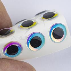 Yeux 3D adh&eacute;sifs XL 13 mm Pearl
