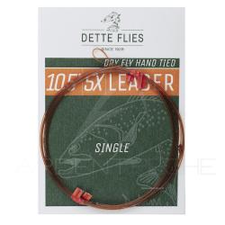 Bas de ligne Dette Flies 3,20 m (10,5ft) 4X - 0.17 mm
