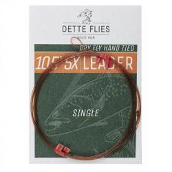 Bas de ligne Dette Flies 3,20 m (10,5ft) 5X - 0.15 mm