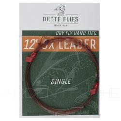 Bas de ligne Dette Flies 3,70 m (12ft) 5X - 0.15 mm